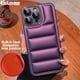 thumbnail image 2 of Chaqueta de plumón de lujo para iPhone, funda de teléfono acolchada para iPhone 11, 12, 13, 14 Pro Max, 14Plus, protección de lente completa, cojín de aire, cubierta a prueba de golpes Fivean unisex, 2 of 2