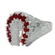 thumbnail image 2 of JOYARIS Anillo Santa Muerte Herradura Zirconias Plata Ley 925 Talla 8 AN-0000659, 2 of 4