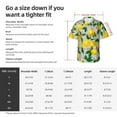 thumbnail image 4 of Picia Lemon1 Gentle Cotton Regular Fit Short Sleeve Casual Hawaiian Shirt for Men-, 4 of 9