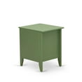 thumbnail image 2 of East West Furniture Gallatin 18" Wood Nightstand with 1 Drawer in Clover Green, 2 of 4