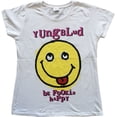 thumbnail image 1 of Yungblud - Camiseta Sonrisa de Raver de Algodón para Mujer (Blanco), 1 of 2