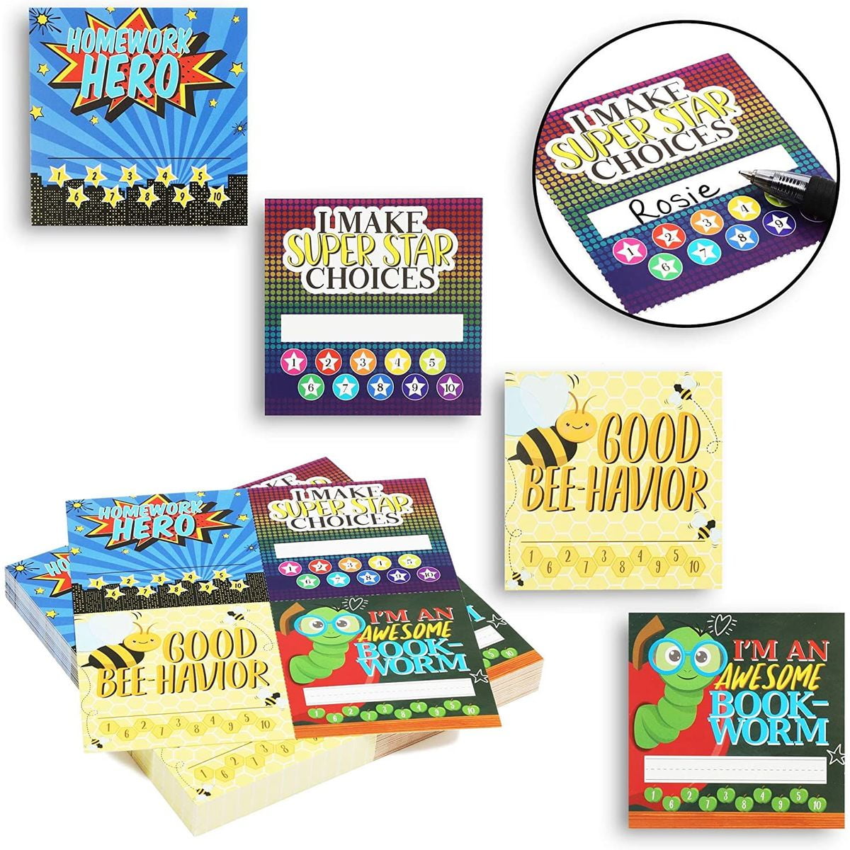 6Pc Reward Stickers School Child Dentist Label Card Making Teacher Kid Craft CA 