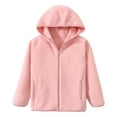 thumbnail image 5 of Baozhu Kids Fleece Thickened Jacket Full-Zip Hooded Lightweight Warm Coat for Boys or Girls 4-12 Years, 5 of 12