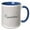 Blue/White, variant on 3drose, My Swirl Pattern with a Lovely Congratulation Greeting, 15oz Mug