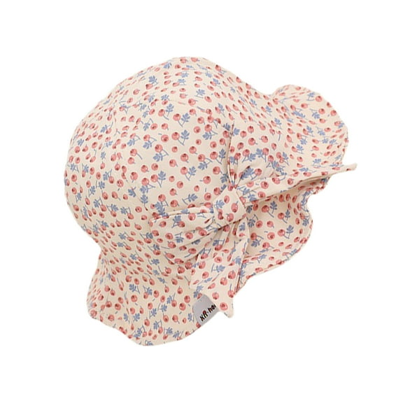 MEIBUTYUP 1Pcs Newborn Swim Hat Cotton Pink Wide Brim Sun Protection Casual for Infants