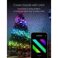 thumbnail image 2 of Twinkly Strings App Controlled Green Wire Christmas Light String Indoor and Outdoor Smart Home Lighting Decoration, Multicolor, 100 RGB LED, 26.2ft, 2 of 9