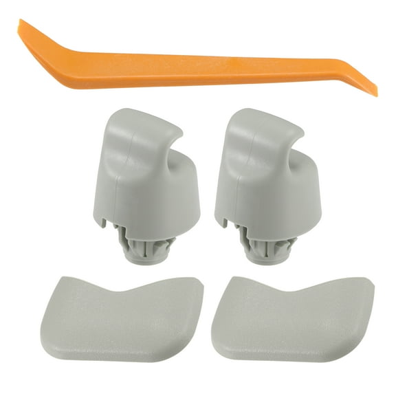 Unique Bargains Makeup Mirror Cover Sun Visor Cap Clip for Nissan No.964093JS0A Sun Visor Bolt Cover Grey 1set