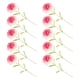 thumbnail image 2 of Ramo de flores artificiales Naiovety 10 Uds. Rosa oscuro con hojas verdes, 2 of 6