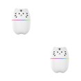thumbnail image 4 of Naiovety Humidificador de aire mini difusor de aceite lindo purificador portátil USB escritorio hogar dormitorio suministros de oficina Blanco 2piezas, 4 of 6