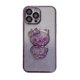 thumbnail image 1 of Flow Sand Kitty Cat Purple Clear Glitter Funda Para Teléfono Compatible Con iPhone 14 13 12 11 Pro MAX 7 8 14 Plus XR X XS Lujo 6D Chapado Gradiente Suave Carcasa Lente Proteger Cubierta Gao Jiahui unisex, 1 of 2