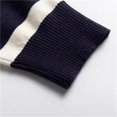 thumbnail image 3 of Mens Sweater Knit Tops Blouse Men Fall Winter Korean Style Striped Lapel Casual Loose Youth Knitwear Shirt, 3 of 6