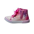 thumbnail image 2 of Laura Ashley Toddler Girls' High Top Lace-up Sneakers - Pink, Size: 7, 2 of 7