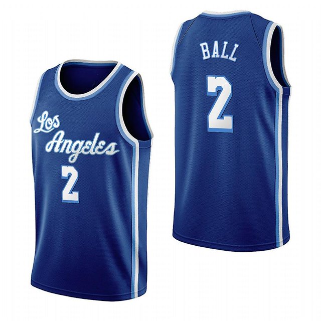 Los Angeles Lakers No. 2 Lonzo Ball Jersey-XL- BmatwkZeng Bmatwe Jersey