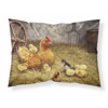 Chicken Hen and Her Chicks Fabric Standard Pillowcase-30 x 20.5-