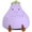 Purple, variant on Rabbit-Shaped Plush Bean Bag Chair with Non-Slip Bottom, Detachable Faux Fur Cover & Supportive Foam Fill