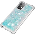 thumbnail image 6 of Compatible with Samsung Galaxy A52 5G Case Glitter Liquid Cute Clear Phone Case Floating Quicksand Shockproof Protective Bumper Silicone TPU Case for Samsung Galaxy A52 5G Star Blue YB, 6 of 12