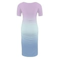 thumbnail image 4 of Frnrwgo Maternity Dress Light Blue Maternity Short Sleeve Dress Mama Baby Shower Pregnancy Dress S-XL, 4 of 6