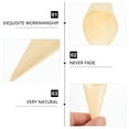 TUIBELYN 50 Wood Appetizer Cones for Parties and Events