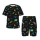 thumbnail image 1 of Fotbe Gamepads Pijama Estampada de 2 Piezas para Niños – Ropa de Dormir de Manga Corta Cómoda para Niños y Niñas, Camiseta y Shorts de Algodón-Medium, 1 of 6