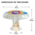 thumbnail image 4 of imobaby 4 Pcs Plastic Round Cabinet Knob Home Decor - Watercolor Round Tie Dye, 4 of 7