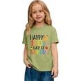 thumbnail image 3 of SOFTCCLO Boys School Uniform Short Sleeve Graphic Tees Back to School Campus Style Print Crewneck Casual T-Shirts for Boys 2-3Y, 3 of 8