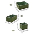 thumbnail image 3 of Caja de almacenamiento de tela no tejida con placa lavada, juego de 3 piezas, cajón descubierto, caja pequeña, plegable, tamaño pequeño, juego de 3 piezas de almacenamiento, 3 of 6