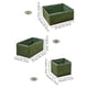 thumbnail image 2 of Caja de almacenamiento de tela no tejida con placa lavada, juego de 3 piezas, cajón descubierto, caja pequeña, plegable, tamaño pequeño, juego de 3 piezas de almacenamiento, 2 of 6