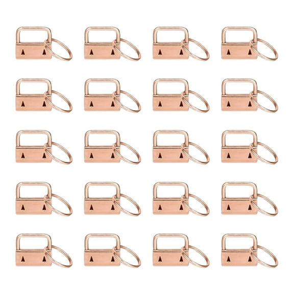 20Pcs Key Hardware Bulk Wristlet Hardware Keychain Hardware with Keyring for Wristlet Keychain, Key Lanyard