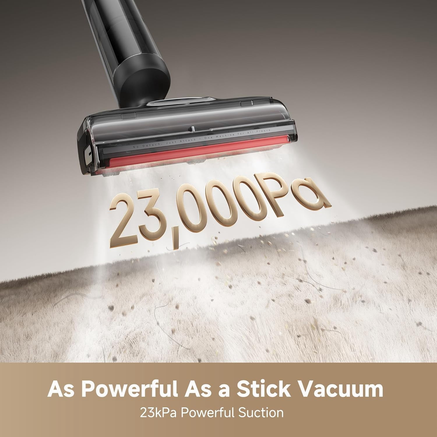Dreame H15 Pro CarpetFlex Cordless Vacuum Mop, Wet Dry Vacuum Cleaner with Dual Brushes for Hard Floors & Carpet, Tangle-Free Hair-Cutting, 23kPa Suction, 180° Lie-Flat, 194°F Fast Drying
