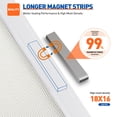 thumbnail image 3 of Puerta mosquitera magnética MAGZO Fit Door 81 x 205 cm, color blanco, 3 of 6