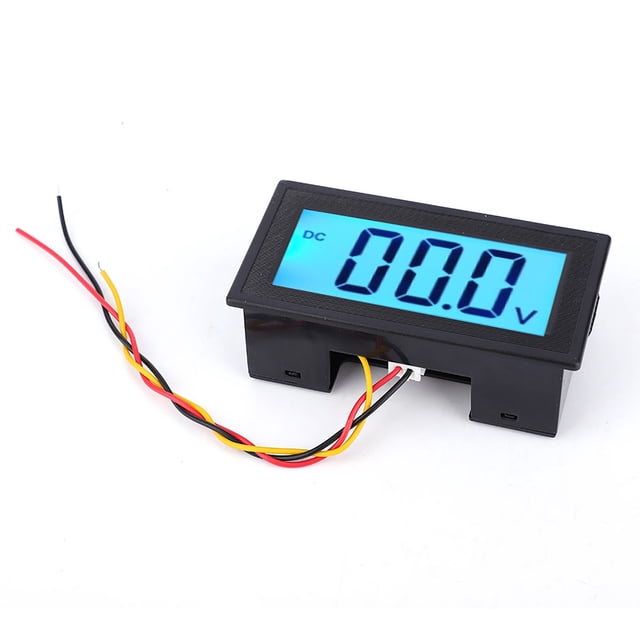 Medidor de voltaje, pantalla digital LCD YB5135DB Voltímetro digital Voltímetro Funcionalidad de alta precisión VoborMX herramienta