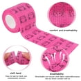 thumbnail image 3 of Prdigy 12 Rolls Self Adhesive Bandage Wrap, 2 In x 16.4 Ft Breathable Cohesive Wrap Bandages, Athletic Elastic Self-Adherent Vet Tape for Pets and People, Sports Wrist Skin Ankle(Multi-color), 3 of 8