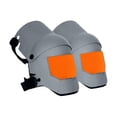 thumbnail image 2 of S SERENABLE 2 Pcs Genouillères Sangle Réglable Robuste pour Exercice Adultes Hommes Femmes Gris Orange, 2 of 9