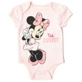 thumbnail image 5 of Disney Minnie Mouse Newborn Baby Boy or Girl Fleece Pullover Hoodie Bodysuit and Pants 3 Piece Outfit Set Newborn to Infant, 5 of 5
