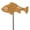 Khaki, variant on Gustave Resin Koi Fish Decor Garden Fish Sculptures Statues with Stake for Outdoor Pond Yard Lawn Home Decoration