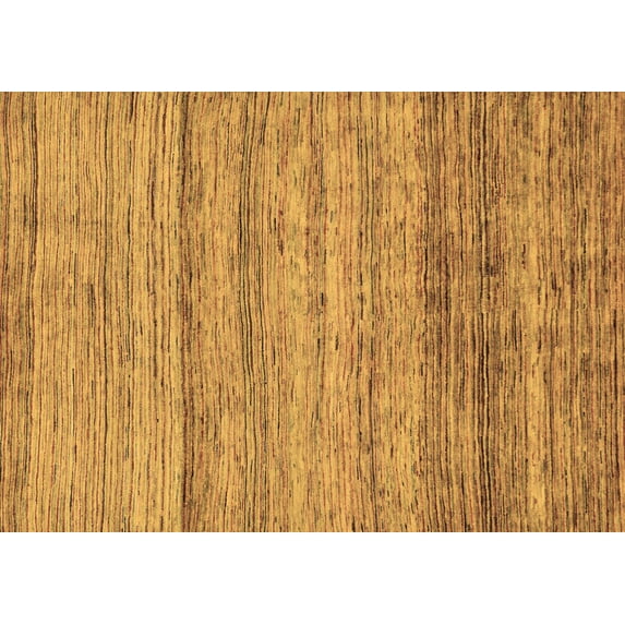 Ahgly Company Indoor Rectangle Abstract Brown Modern Area Rugs, 5' x 7'