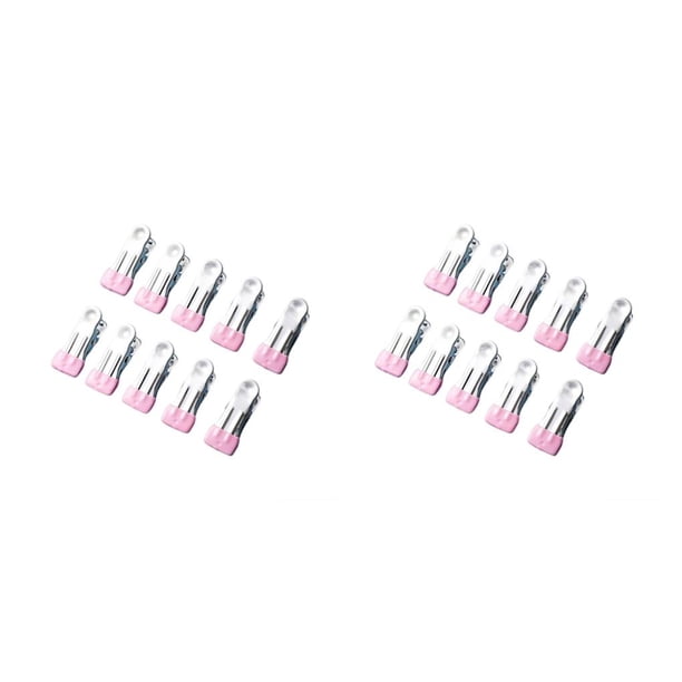 Percha de secado de ropa antideslizante Naiovety 10 Uds. pinzas fijas sin rastro Rosado 2Conjunto