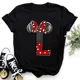 thumbnail image 3 of Ropa de verano de manga corta de Disney para niños, camisetas de algodón con estampado de letras de Minnie Mouse, camisetas de la AZ para niños, camisetas Y2k para niños y niñas, 3 of 5