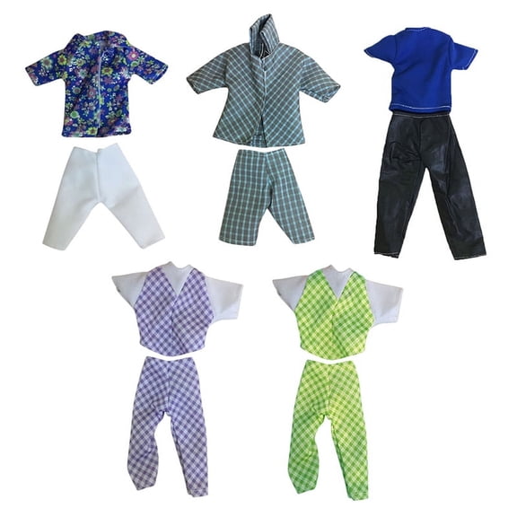 KRONDO 1 Set Doll Clothes Suit For Handmade Coat Pants C9P3 for-Dolls