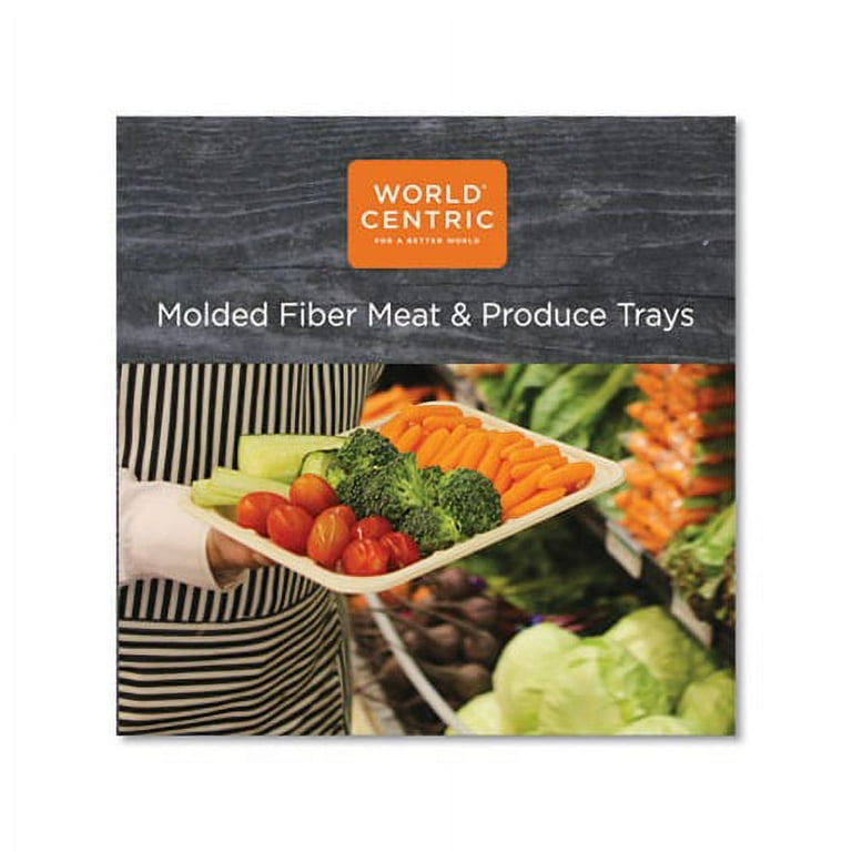 Fiber Trays, 1-Compartment, 9.1 x 7.1 x 0.7, Natural, Paper, 500/Carton Fiber Trays, 1-Compartment, 9.1 x 7.1 x 0.7, Natural, Paper, 500/Carton