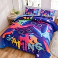 thumbnail image 5 of NTBED Purple Twin Gaming Comforter Sets for Boys Kids Bedding Sets Colorful Games Console Gamer Quilt Set, 5 of 6