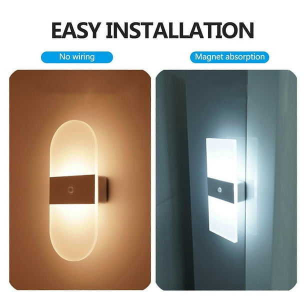 Intelligent Human Body Induction Lamp Magnetic Wall Lamp Hallway Corridor Small Night Light