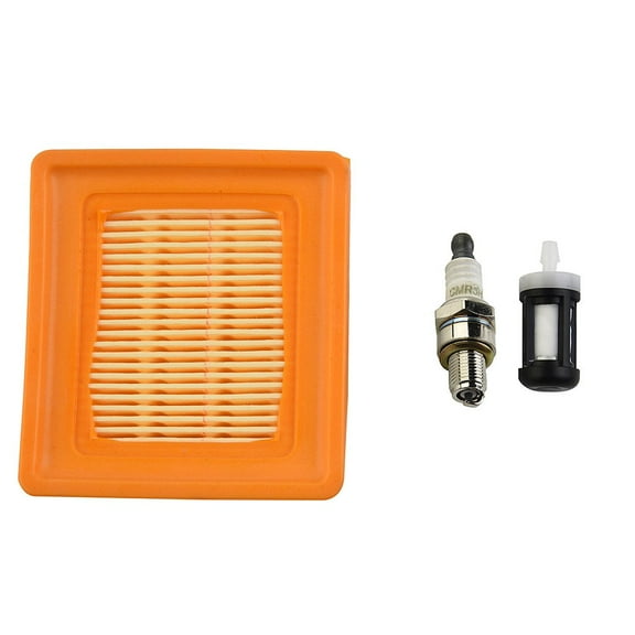 For Stihl-KM 131 KM131R/4180/141/0300 Service Kit Air Filter & CMR6H Spark Plug