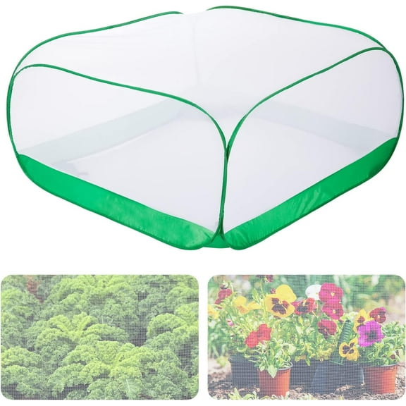 Garden Netting Mesh Plant Cover - 3.3×3.3×1.65 FT Plant Covers Net for Raised Garden Bed, Ultra Fine Garden Mesh Netting Protection from Bird Pest Barrier Net Row Cover for Plant Fruit Vegetable