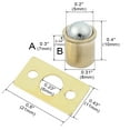 thumbnail image 2 of Home Furniture Drawer Cupboard Cabinet Closet Door Ball Catch 5mm Dia 5 Sets, 2 of 6