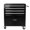 Black 5, variant on 4 Drawers Multifunctional Tool Cart with Wheels, Steel Rolling Tool Cabinet with Pull Handle for Garage Workshop, Black