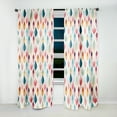 thumbnail image 2 of Designart "Scandinavian Geometry In Pastels IV" Geometric Blackout Curtain Single Panel, 2 of 4