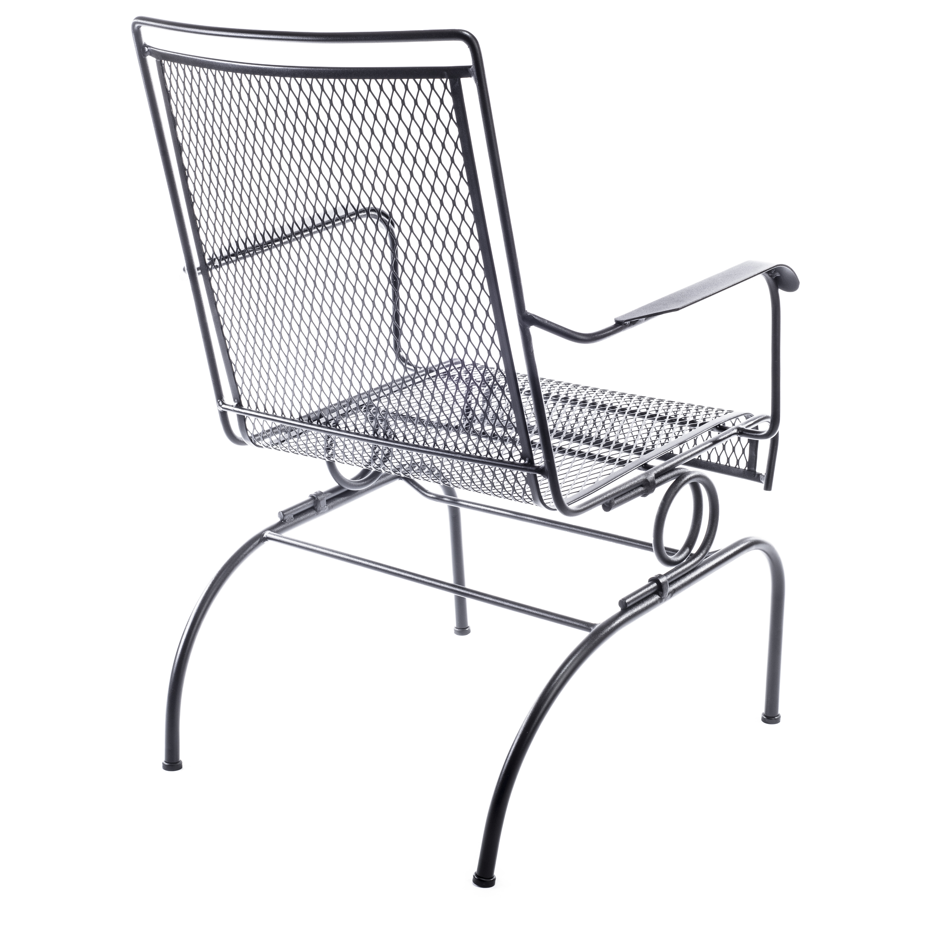 Arlington House Wrought Iron Outdoor Action Dining Chair, Charcoal - image 5 of 5