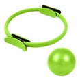 thumbnail image 1 of 2pcs Pilates Ring Set Anti-Deformation Magic Circle with Padded Handles, Mini Ball, Guide & Bag, Full-Body Workout Kit for Yoga Starter, 1 of 9