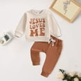 thumbnail image 2 of Xudanell Baby Outfits Printed 18 Months Boy Clothes Long Sleeve Pocket Pants Fashion Fall Outfits Outwear, 2 of 5